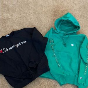 Set champion sweatshirts